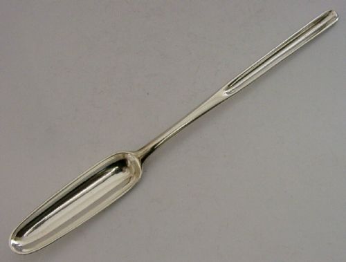 Georgian 1797 Solid Sterling Silver Marrow Scoop English Antique George Smith