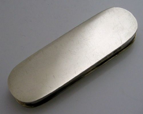 English Antique Solid Sterling Silver Tooth Pick Box 1911