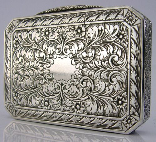 Superb Italian 800 Solid Silver Fascist 1934-44 Period Box Antique 72g 3inch