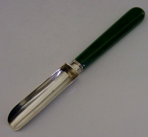 Rare Newcastle Georgian Sterling Silver Apple Corer 1824 Young Family Crest