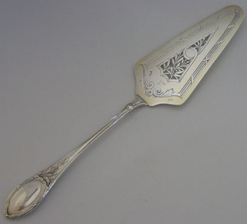 Beautiful Large French Solid Sterling Silver Cake Pie Server C1920 Antique 118g