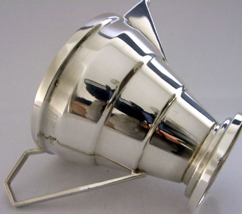Very Stylish English Solid Sterling Silver Srt Deco Jug 1920 Antique 106g
