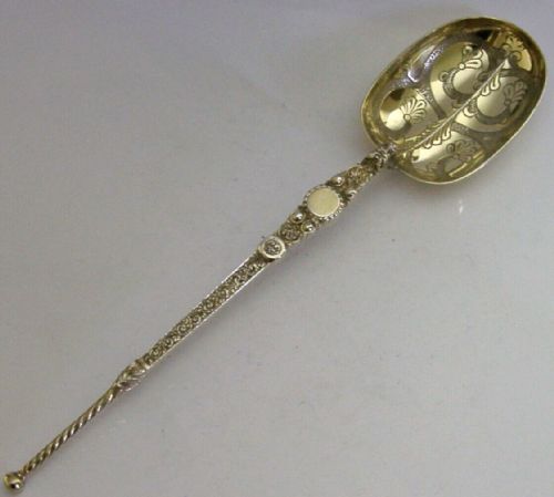 98g Victorian Sterling Silver Coronation Anointing Baptism Spoon 1898 Royalty
