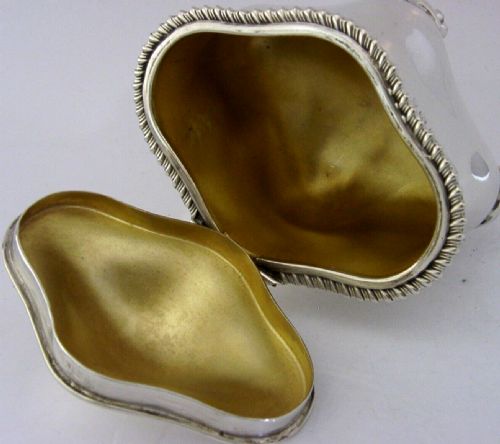ART NOUVEAU ENGLISH SOLID STERLING SILVER TEA CADDY BOX 1903 ANTIQUE 176G - ADDITIONAL PHOTO 3