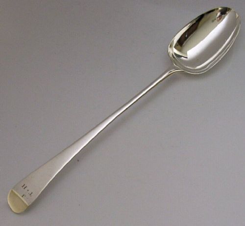 QUALITY 1771 GEORGIAN STERLING SILVER BASTING SPOON ANTIQUE 94g