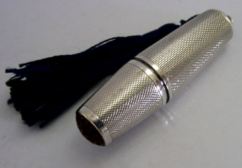 Stylish Solid Sterling Silver Thimble Etui Sewing Case Sewing C1940 Needlework