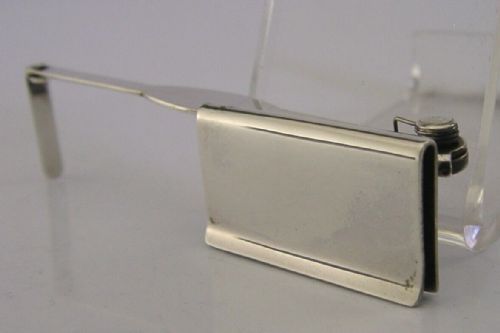 Rare Asprey Boxed English Sterling Silver Mechanical Bookmark 1939 Antique