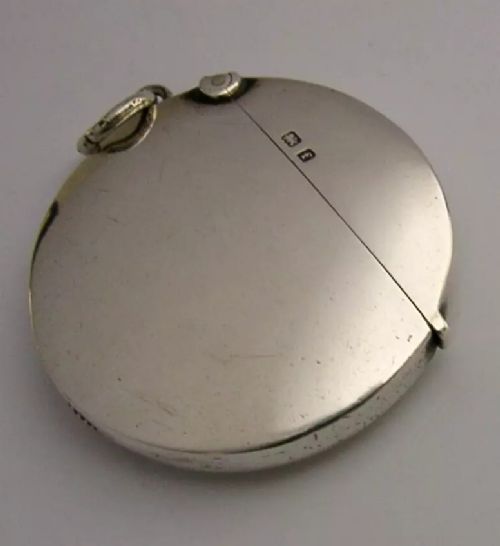 RARE ASPREY STERLING SILVER ROUND VESTA CASE 1905 ANTIQUE