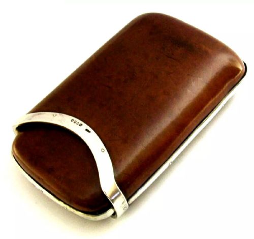 9th Lancers Afghan Wars Colonel Cleland Sterling Silver Mounted Cigar Case 1867