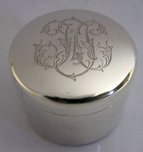 BEAUTIFUL 59g SWEDISH 1879 SOLID SILVER BOX VICTORIAN ANTIQUE