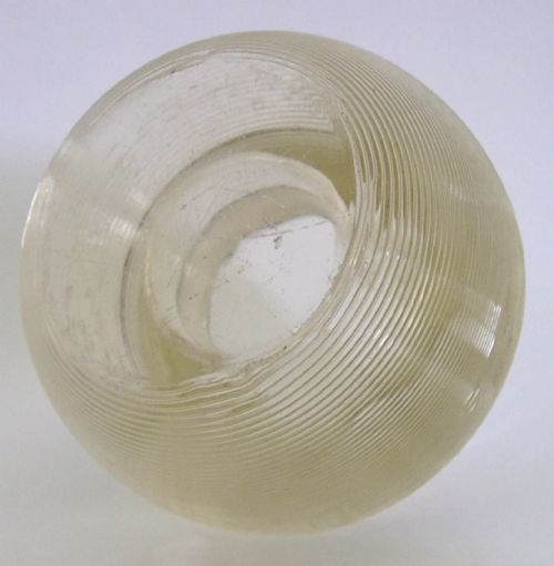 UNUSUAL SHAPE STERLING SILVER RIBBED GLASS MATCHSTRIKER 1904 HEAVY 318G - ADDITIONAL PHOTO 3