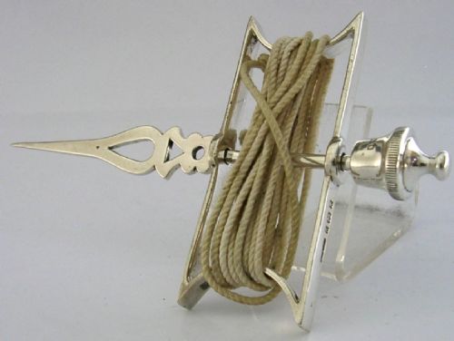 RARE ENGLISH SOLID STERLING SILVER MANSONIC STRING LINE SKIRRET 1923 ANTIQUE 78G - ADDITIONAL PHOTO 14