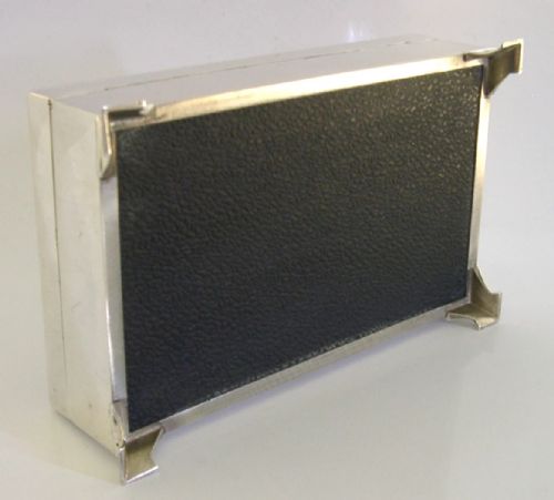 MINT STILL BOXED ENGLISH STERLING SILVER TABLE CIGARETTE CIGAR BOX 1963 346G - ADDITIONAL PHOTO 5