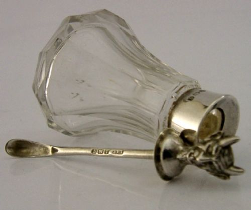 RARE DEVIL STERLING SILVER CAYENNE LAUDANUM BOTTLE SPOON 1915 ANTIQUE - ADDITIONAL PHOTO 10