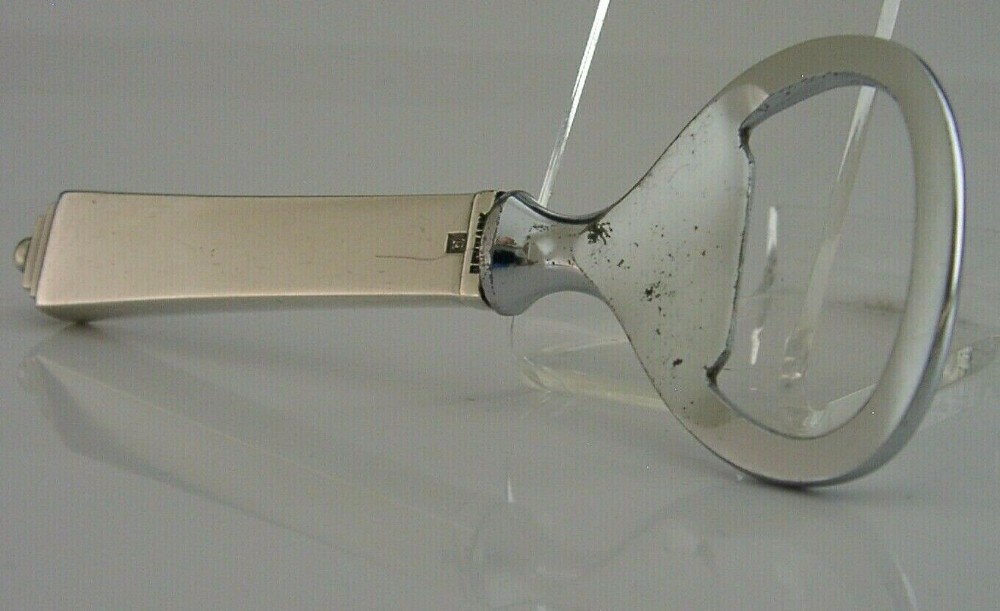 GEORG JENSEN SOLID STERLING SILVER BOTTLE OPENER c1920 ANTIQUE 1940 PYRAMID