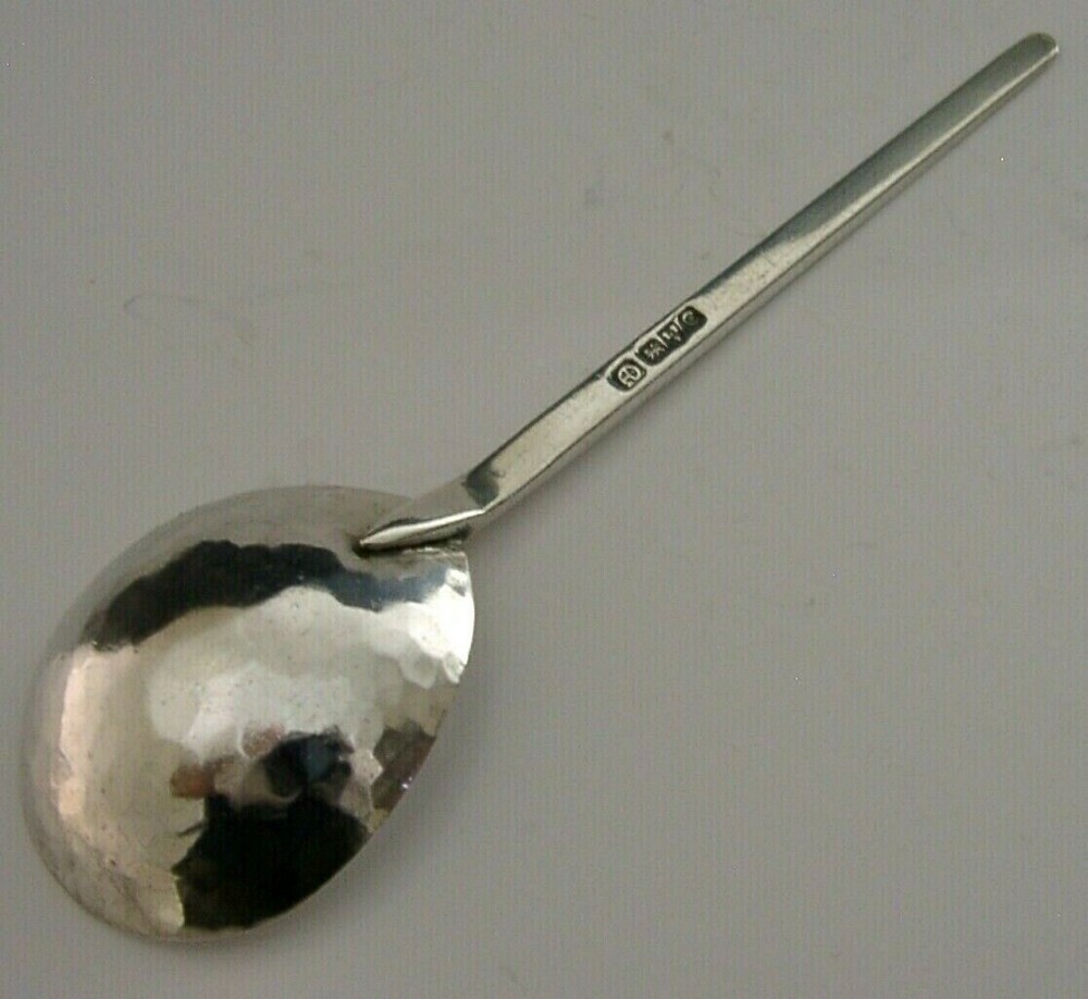 RARE ARTHUR DUCKWORTH LANCASHIRE SOLID STERLING SILVER SPOON ARTS & CRAFTS 1953