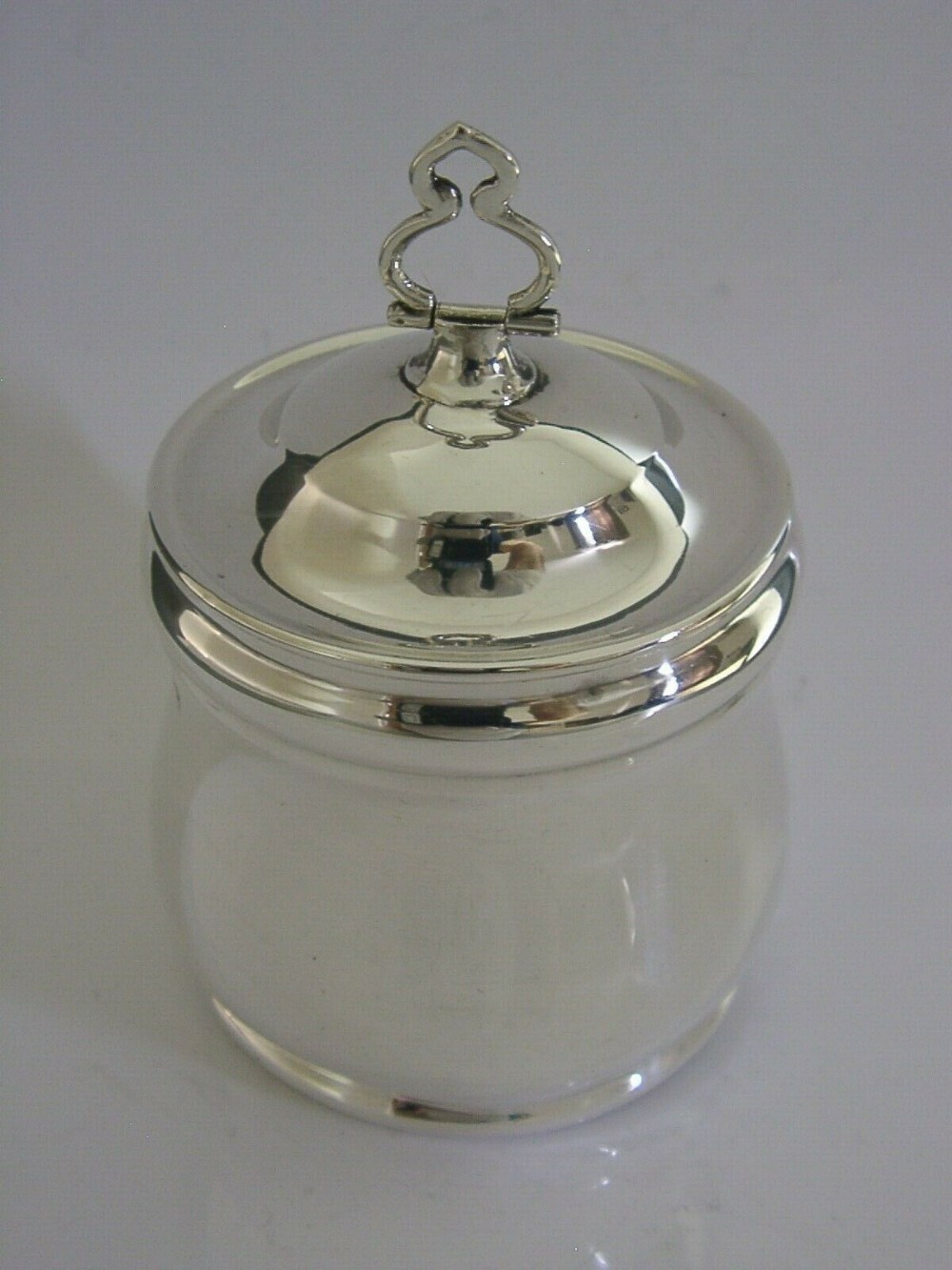 STUNNING ENGLISH STERLING SILVER TEA CADDY BOX 1920 ANTIQUE