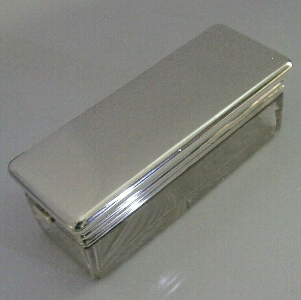 ASPREY VICTORIAN STERLING SILVER TRAVELLING INKWELL 1878 ANTIQUE 288g VERY RARE