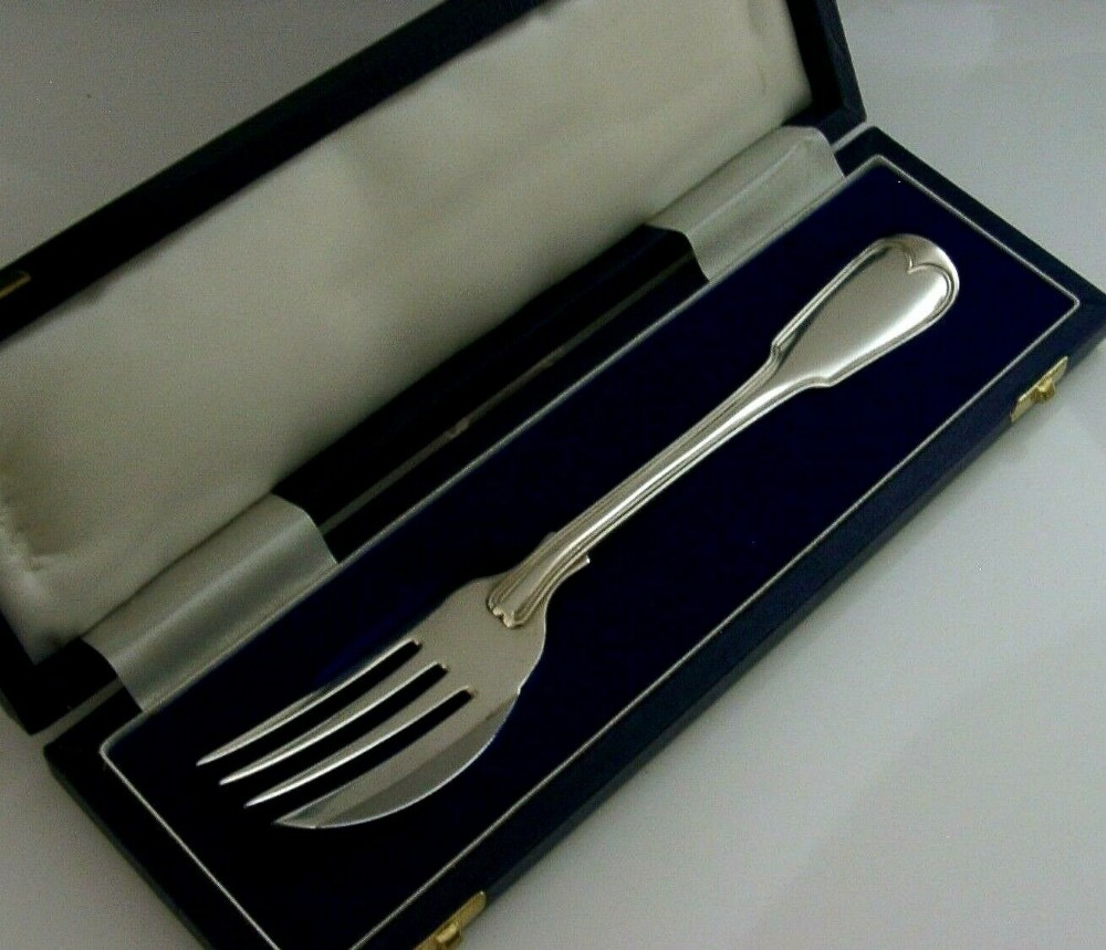 RARE STERLING SILVER INVALID NELSON FORK GEORGIAN 1820 NAPOLEONIC WARS MILITARY