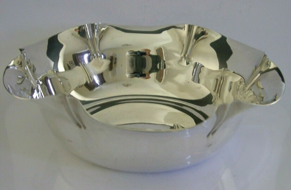 STUNNING LARGE ENGLISH SOLID STERLING SILVER BOWL 1935 ANTIQUE 264g