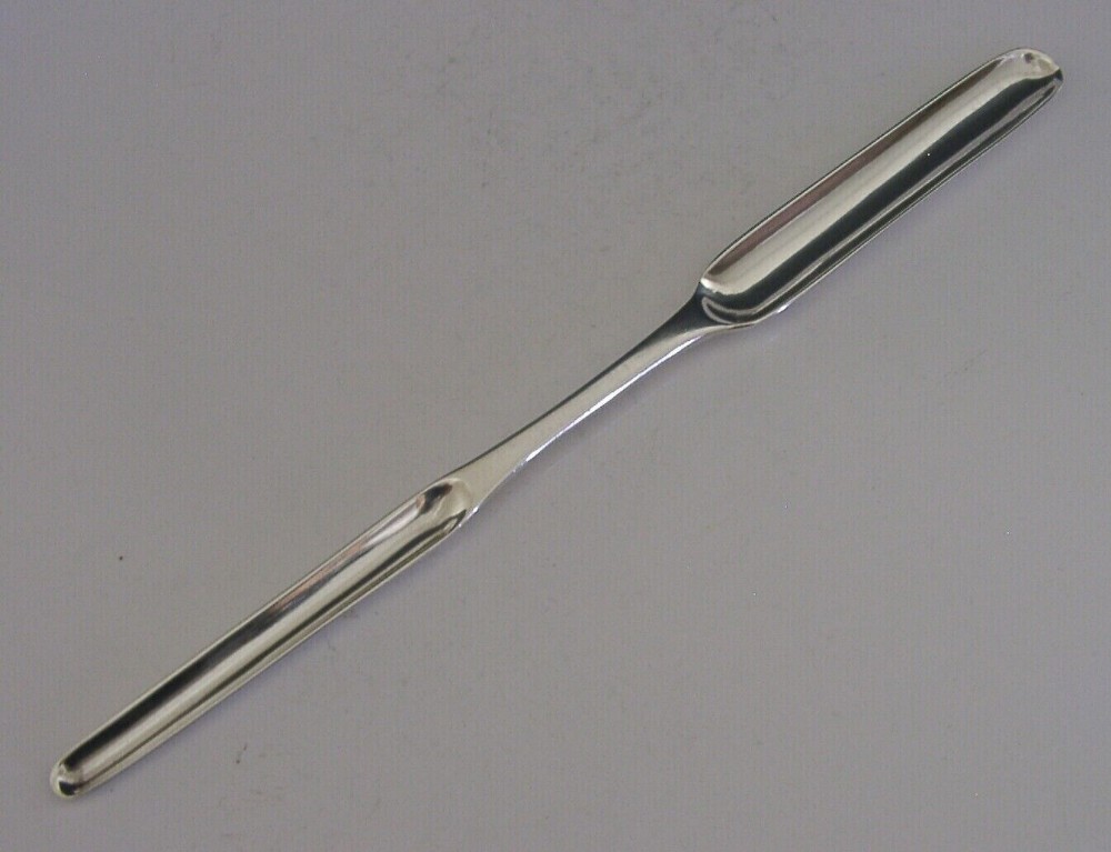 RARE SCOTTISH WILLIAM IV SOLID STERLING SILVER MARROW SCOOP 1831 ANTIQUE 38g