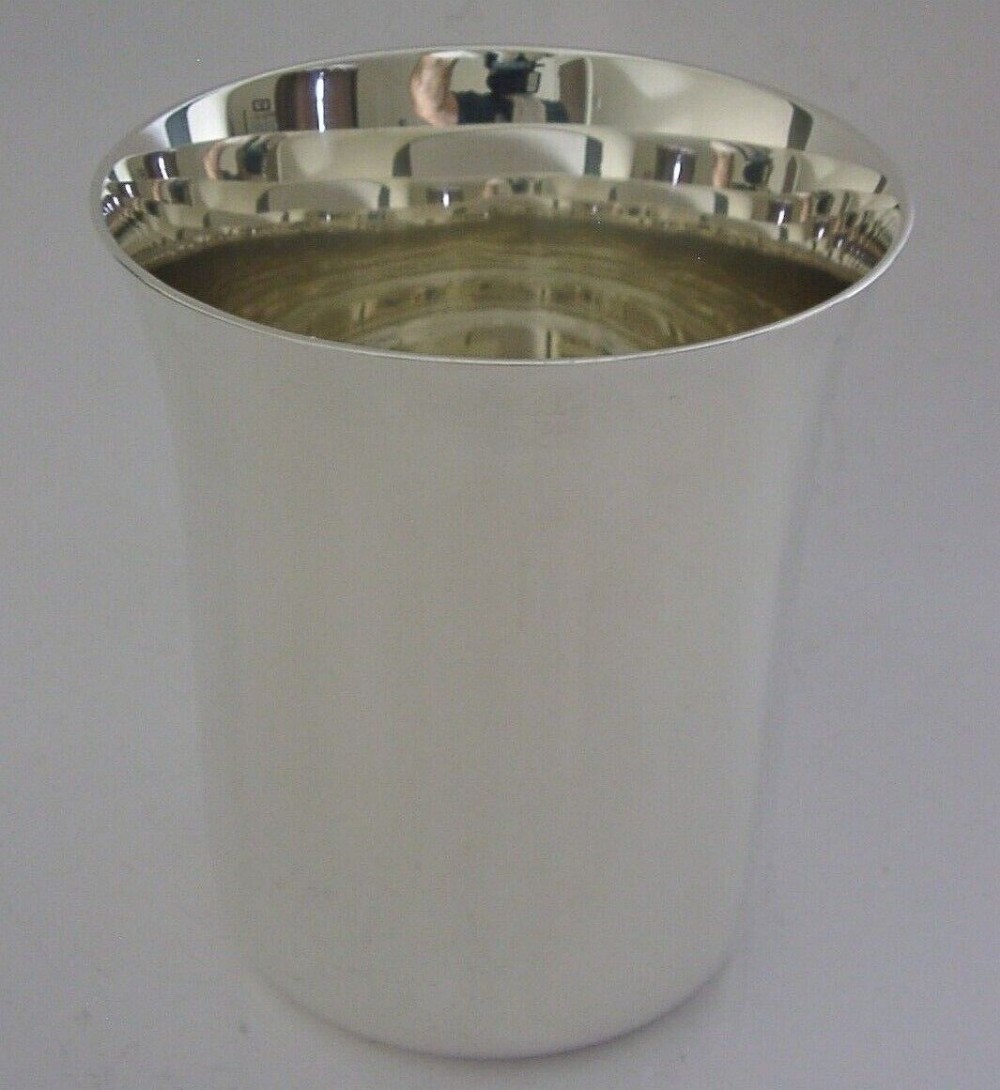 RARE LARGE 178g MEXICAN SOLID STERLING SILVER BEAKER CUP c1960 TANE MEXICO