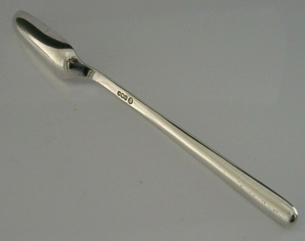 ENGLISH SOLID STERLING SILVER MARROW SCOOP COCKTAIL MIXER MAKER 1969
