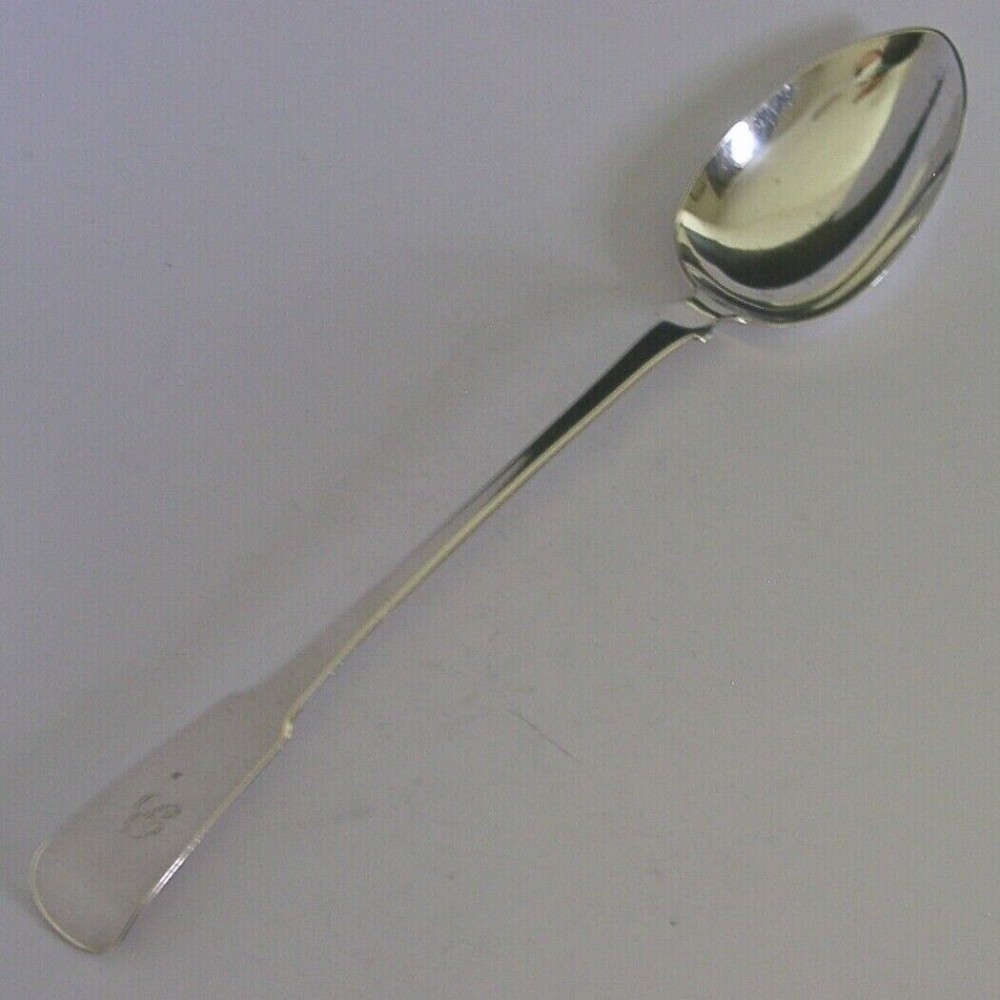 RARE GEORGIAN STERLING SILVER SCOTTISH PROVINCIAL DUMFRIES BASTING SPOON c1820