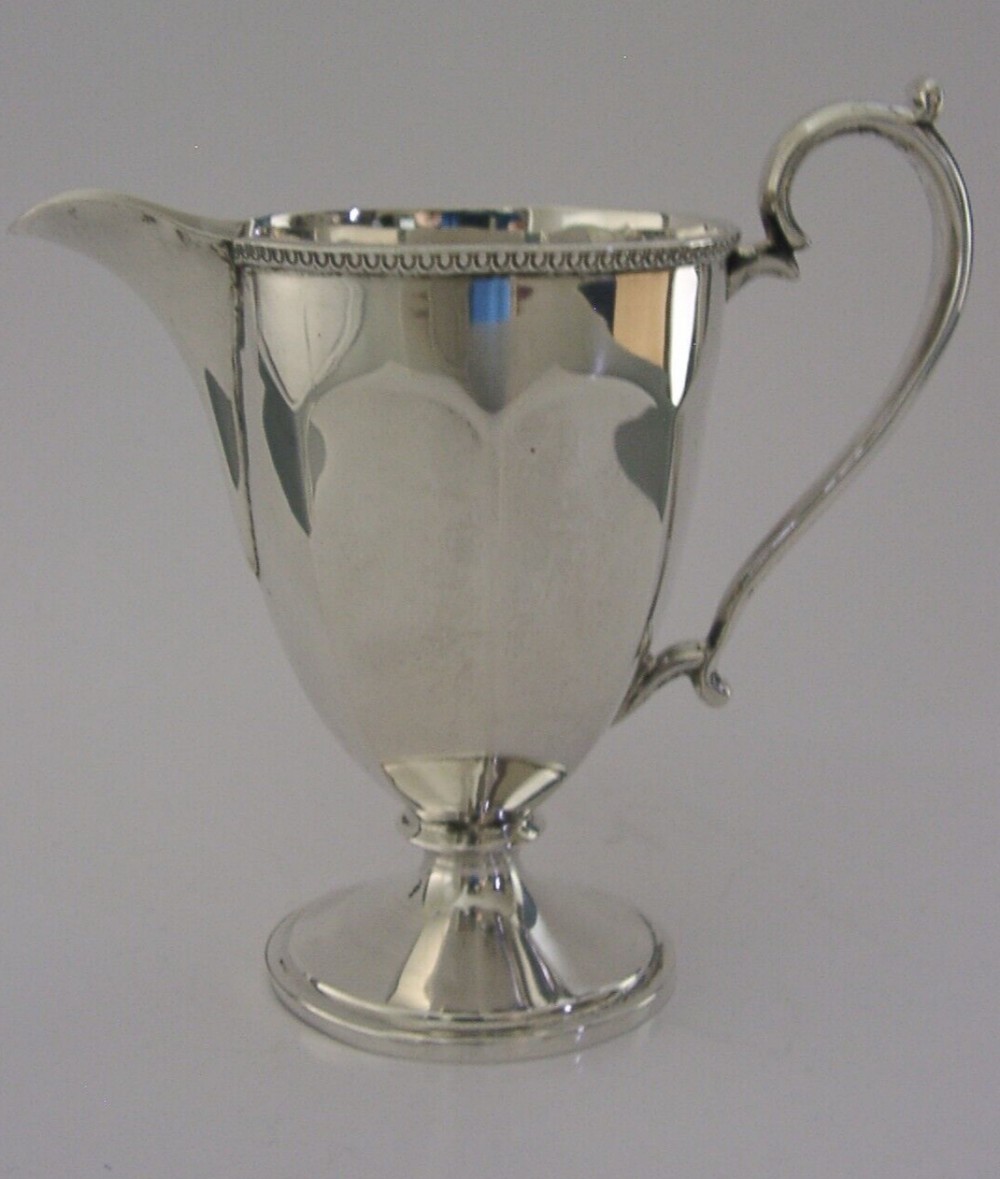 QUALITY ART DECO ENGLISH SOLID STERLING SILVER CREAM JUG 1922 ANTIQUE 78g