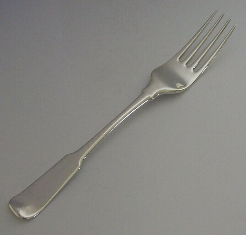 RARE SCOTTISH PROVINCIAL ABERDEEN STERLING SILVER FORK 1820 SCOTTISH ANTIQUE 60g