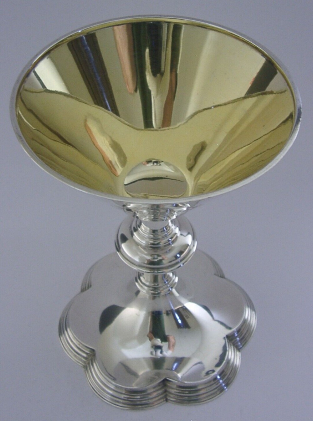 RARE LARGE 314g ENGLISH SOLID STERLING SILVER CHALICE 1941 RELIGIOUS STUNNING