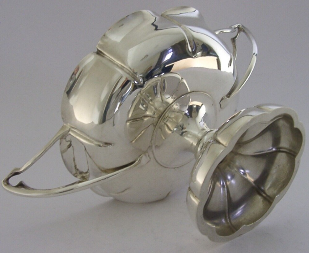 ART NOUVEAU CHESTER STERLING SILVER DISH BOWL 1908 165g STUNNING ANTIQUE