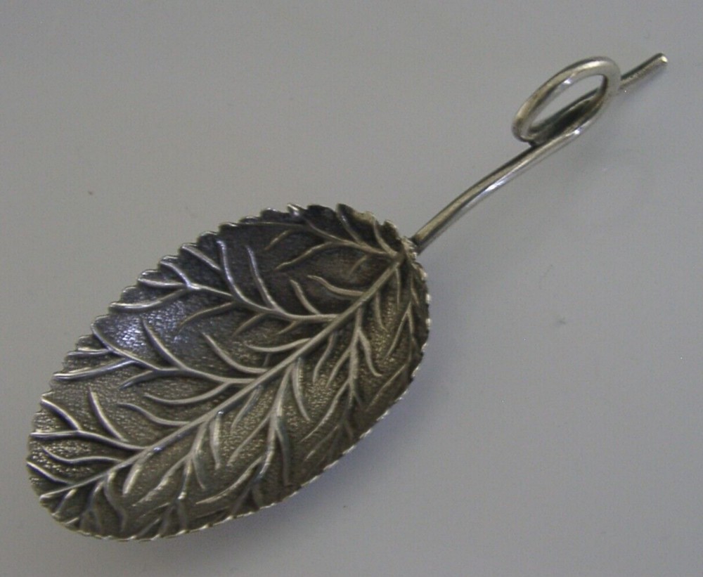 GEORGIAN CADDY SPOON NOVELTY SUPERB STERLING SILVER c1800
