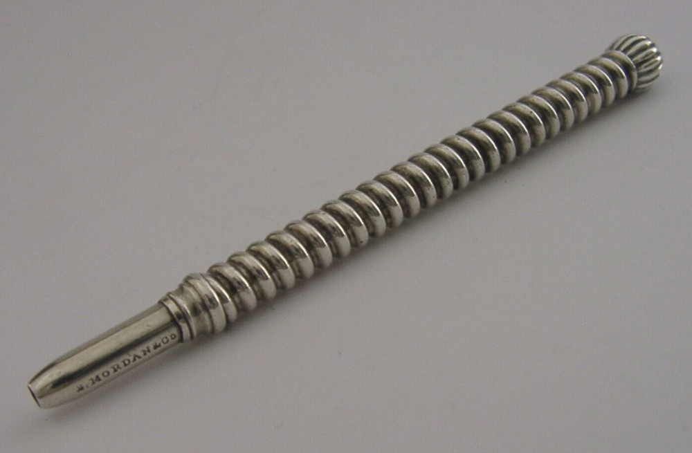 BEAUTIFUL ENGLISH STERLING SILVER PENCIL c1900 SAMPSON MORDAN