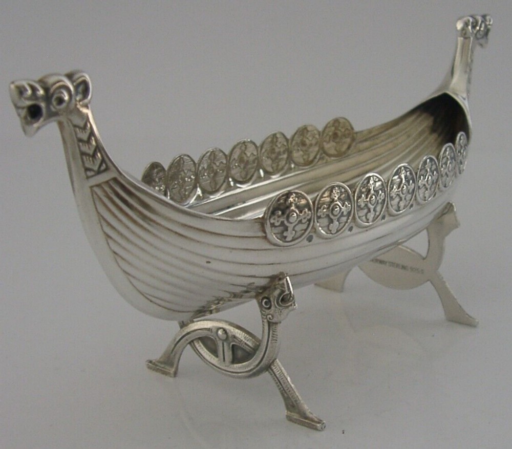RARE 5.5inch NORWEGIAN STERLING SILVER DISH DRAGESTIL ANTIQUE c1920 D ANDERSEN