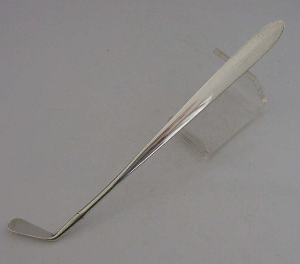 RARE ROBB BALLATER SCOTTISH STERLING SILVER GOLF CLUB LETTER OPENER 1911
