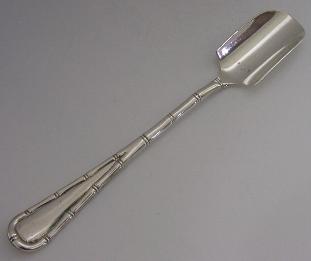ENGLISH STERLING SILVER CHINESE STYLE STILTON CHEESE SCOOP 1902 ANTIQUE 88g