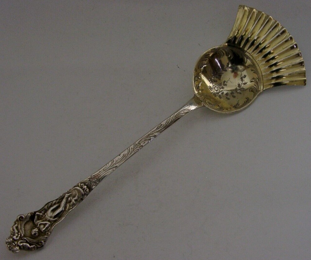 RARE LARGE GEORGIAN SOLID STERLING SILVER HAGGIS SERVER 1820 ANTIQUE 86g