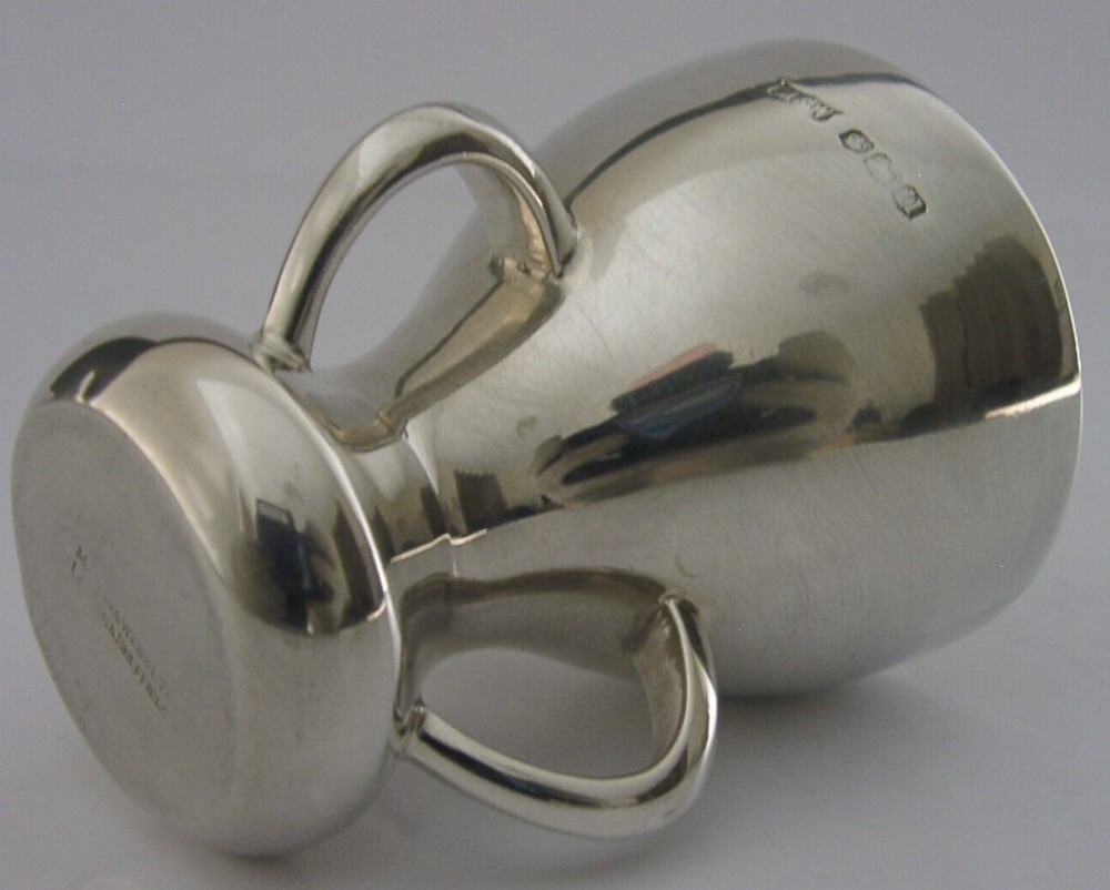 SUPERB ENGLISH STERLING SILVER TYG CHALICE CUP 1937 SHEFFILED 96g ARTS & CRAFTS