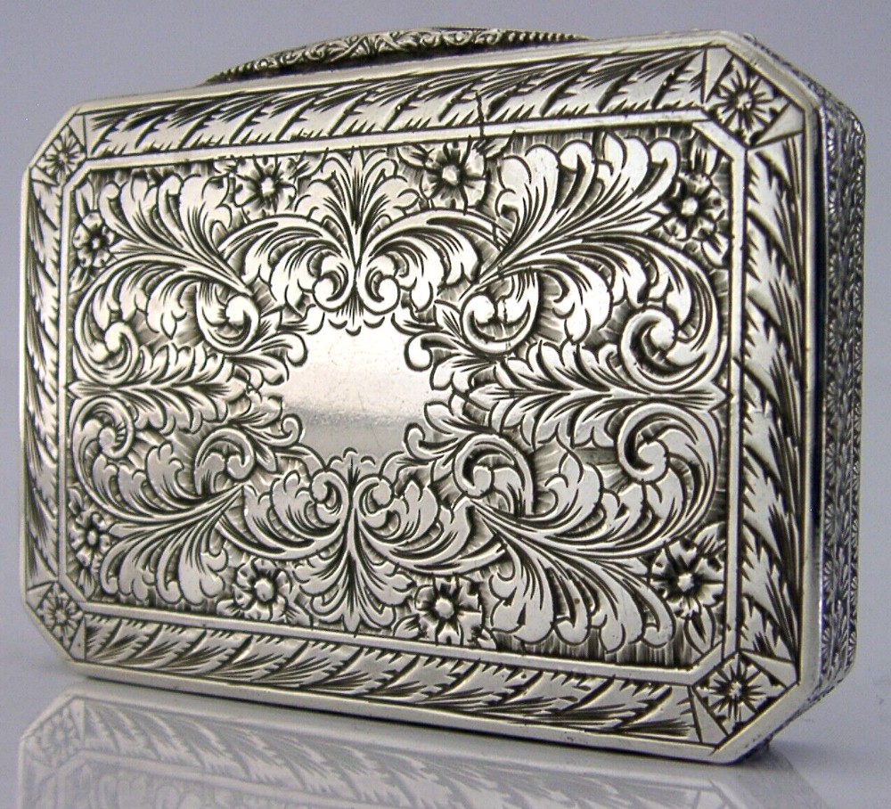SUPERB ITALIAN 800 SOLID SILVER FASCIST 1934-44 PERIOD BOX ANTIQUE 72g 3inch