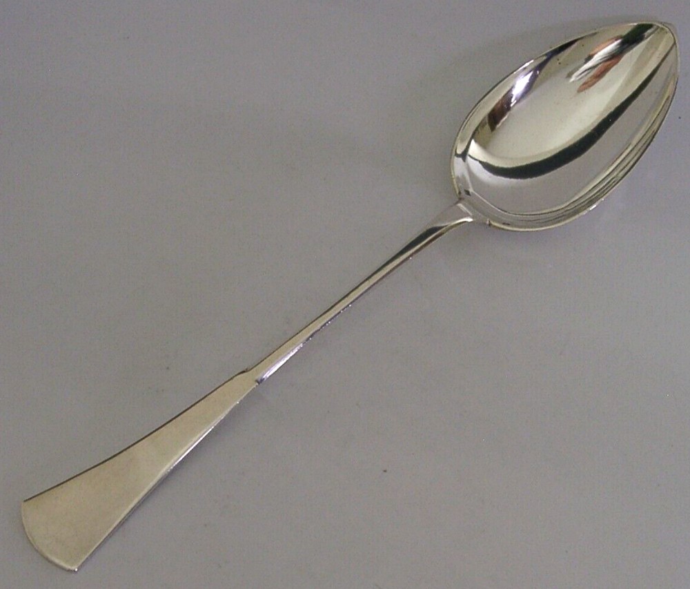 RARE HUNGARY SOLID SILVER BASTING SERVING SPOON c1940 ART DECO 100g