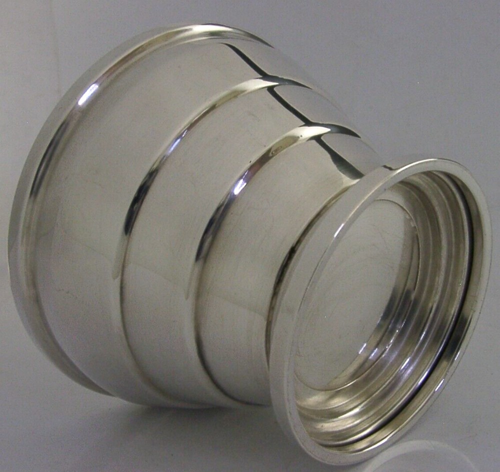 STYLISH ENGLISH SOLID STERLING SILVER BOWL 1945 ART DECO 104g