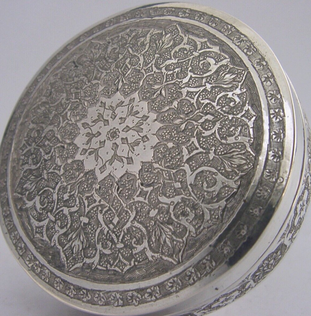 BEAUTIFUL SOLID SILVER TABLE BOX c1940 DESK ITEM 90g
