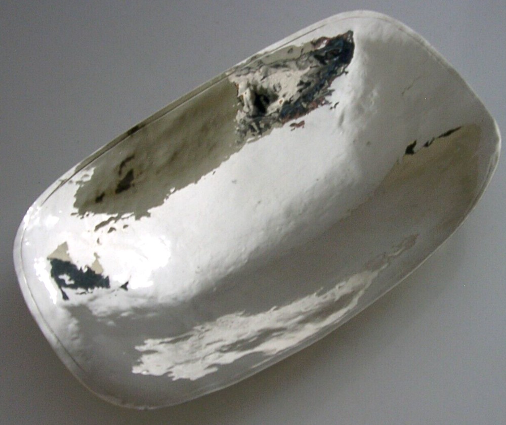 MID CENTURY MODERN SOLID STERLING SILVER PLANNISHED DISH BOWL 1956 154g