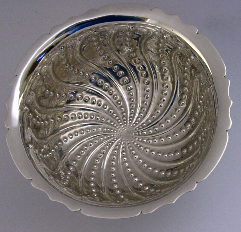 IRISH DUBLIN VICTORIAN SOLID STERLING SILVER BOWL ANTIQUE 154g