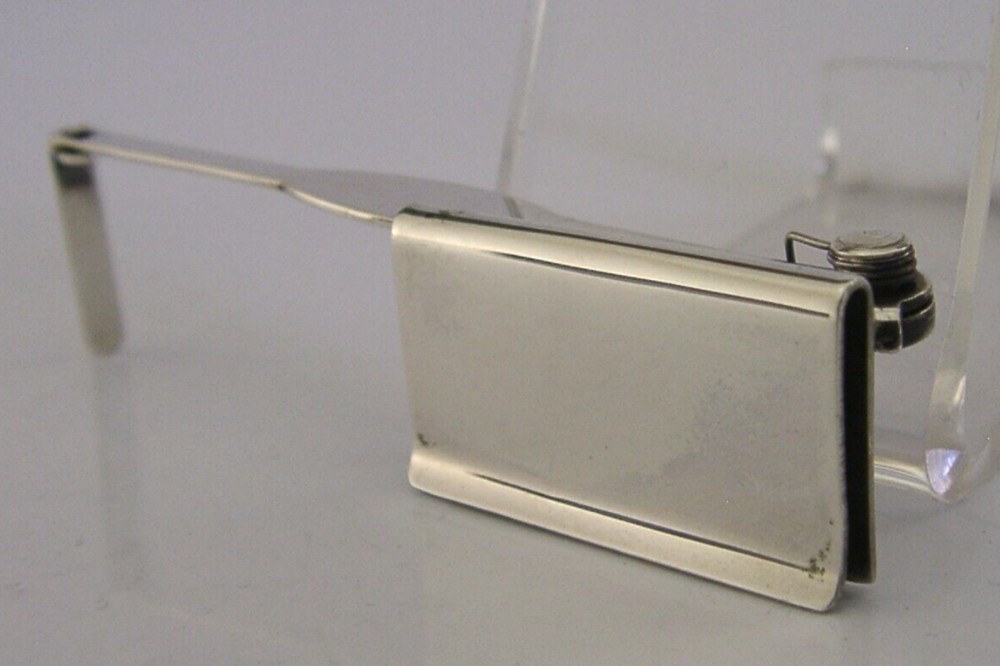 RARE ASPREY BOXED ENGLISH STERLING SILVER MECHANICAL BOOKMARK 1939 ANTIQUE