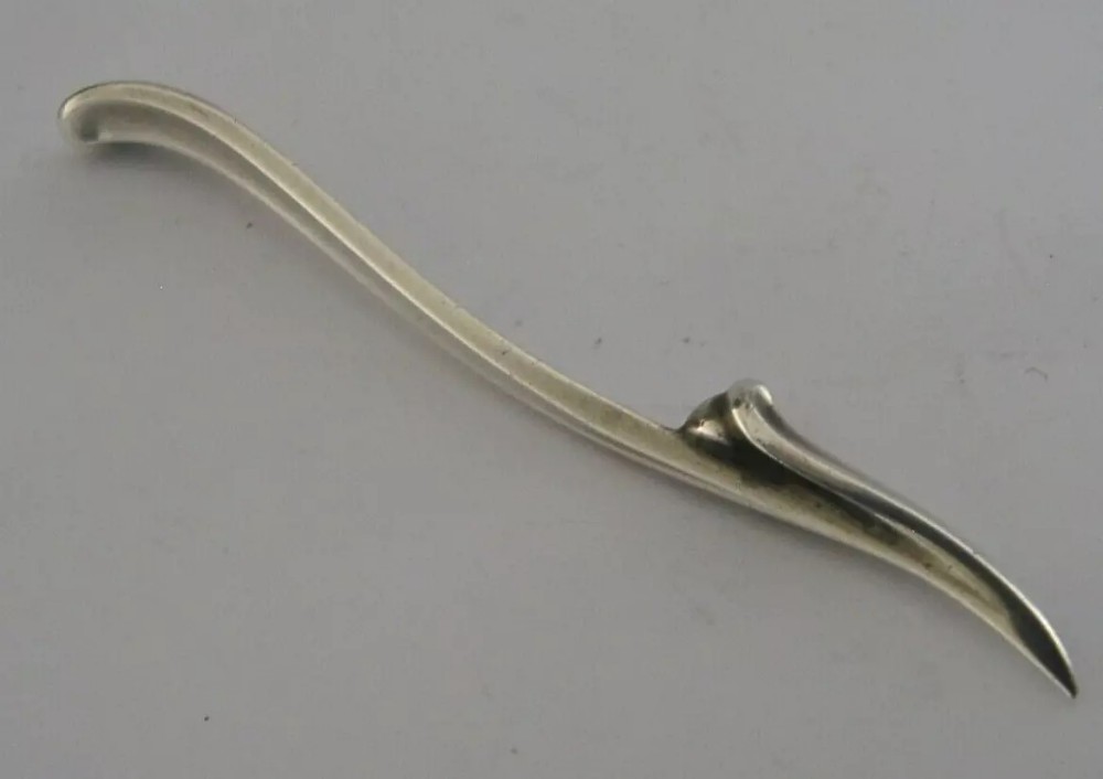 UNUSUAL GEORG JENSEN SOLID STERLING SILVER NUT PICK 1932 ANTIQUE