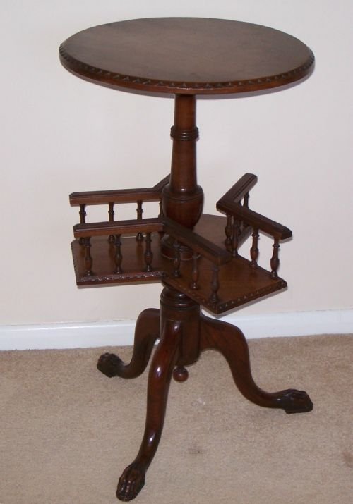Victorian Walnut Book Table
