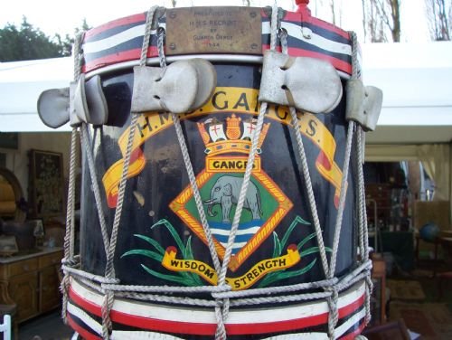 World War II Military Drum - Hms Ganges