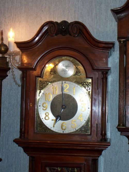 Quality Mahogany Weight Driven Westminster 18th Century Style Longcase